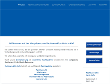 Tablet Screenshot of kiel-versicherungsrecht.de